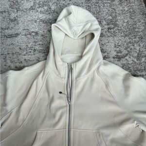 Cream Lululemon Zip Up - L/XL